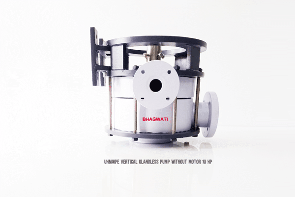 UHMWPE vertical glandless pump without motor 10HP